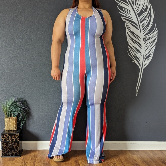Shein Striped Jumpsuit - Picture 4 of 9